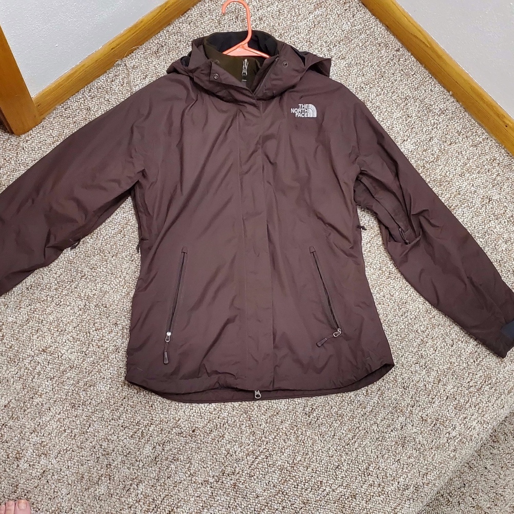 Women's North Face Brown 3 Seasons Coat